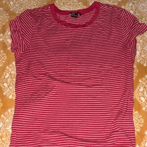 Forever 21 Red Striped Blouse